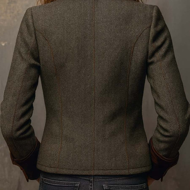 Charlotte - Twill Blazer with Contrast Trim