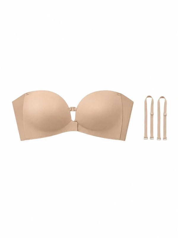 Women's Strapless Front Closure Push-Up Bra