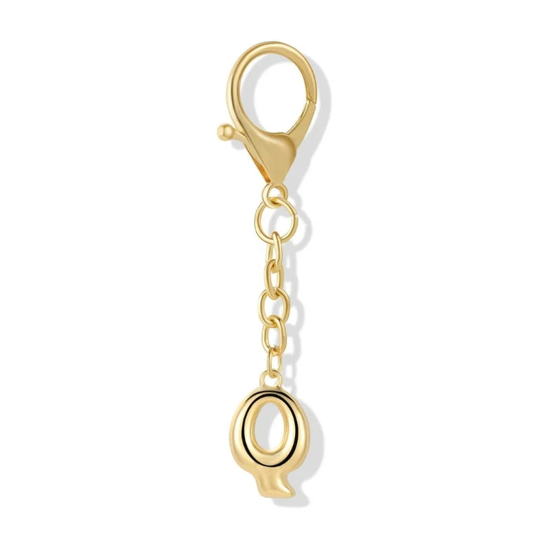 Bubble Initial Letter - Bag Charm