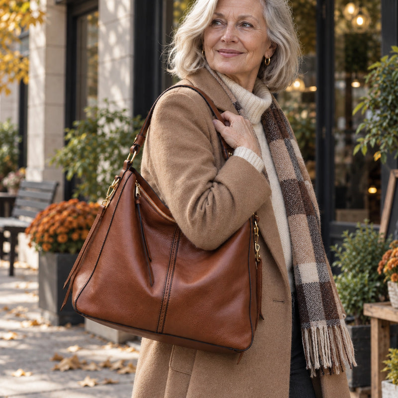 Luxury Leather Anti-Theft Handbag + FREE Crossbody Bag & Pouch Wallet