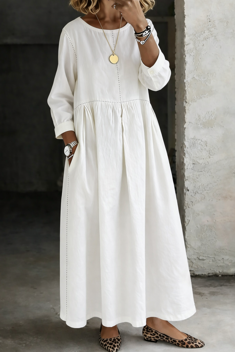 Anna | Vintage Denim Maxi Dress