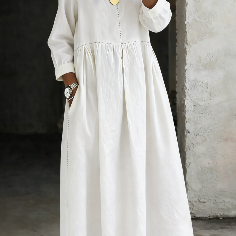 Anna | Vintage Denim Maxi Dress