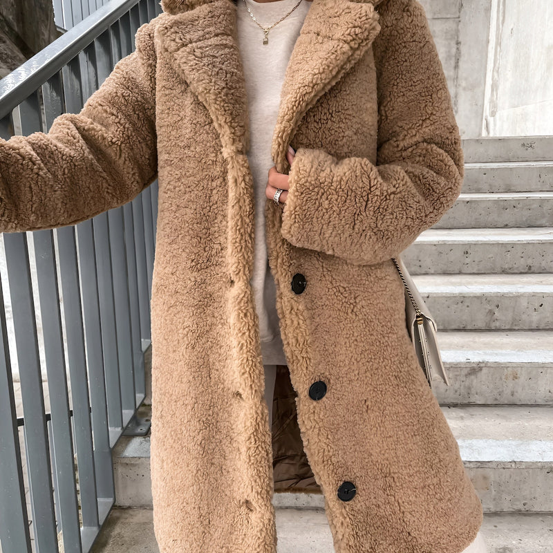 Valentina Plush Lapel Coat