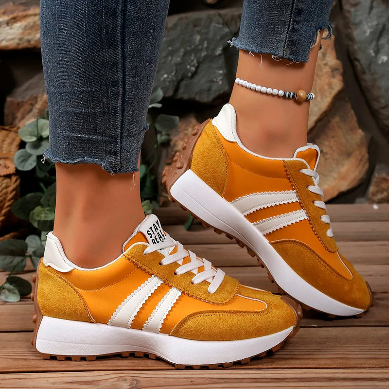 Elodie | Two-Tone Lace-Up Shoes