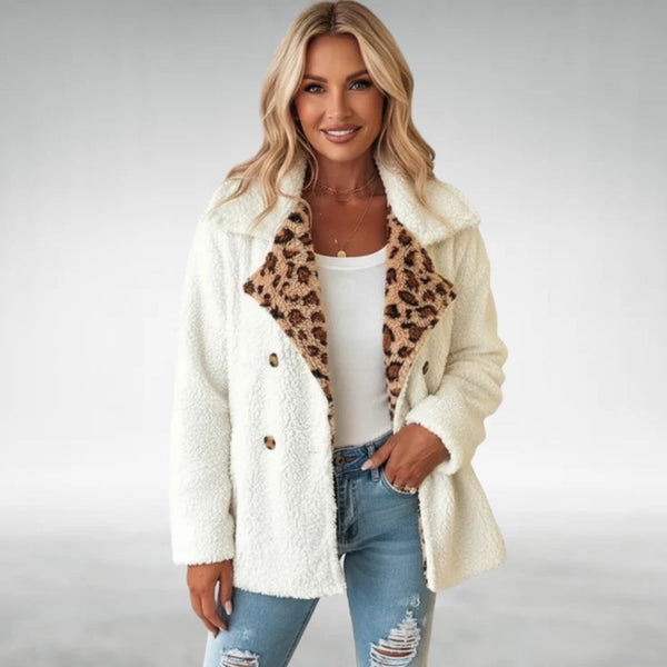 Lori Cozy Leopard Teddy Coat