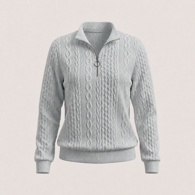 Amy Sweater With Zipper