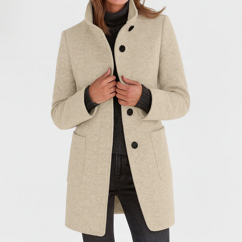 Beatrice™ | Classic Everyday Button Coat