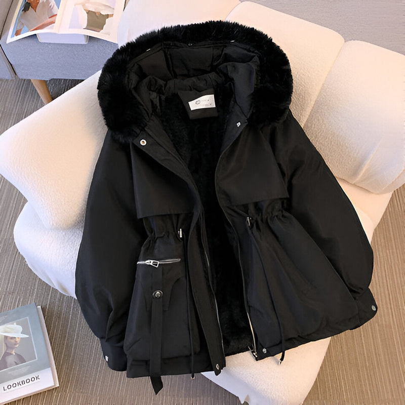 Elise Warm Hooded Coat